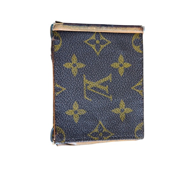 Louis Vuitton Other - Vintage Louis Vuitton Monogram Canvas Money Clip Wallet Brown